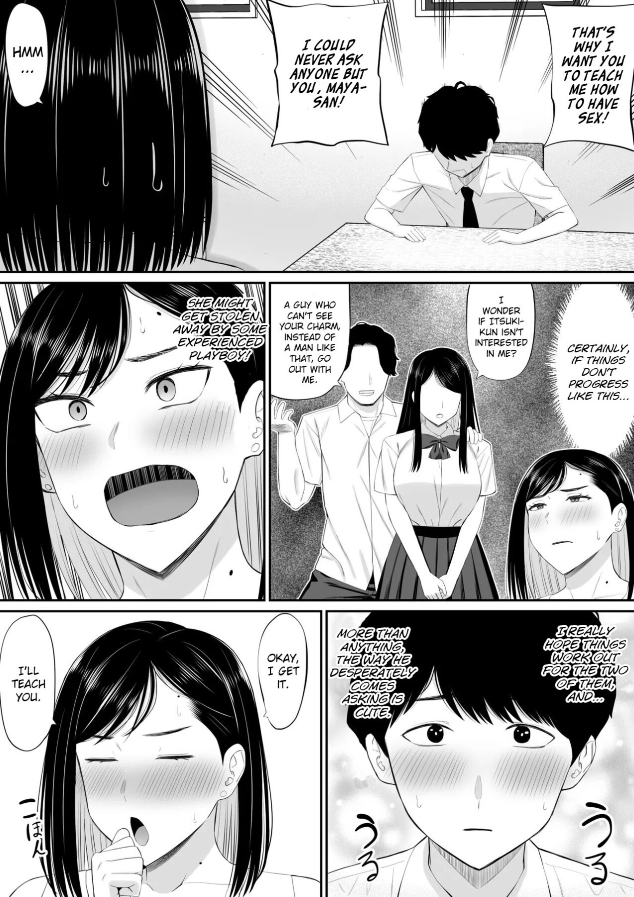 Hentai Manga Comic-Caring mother lends a hand at the request of her daughter's boyfriend-Read-8